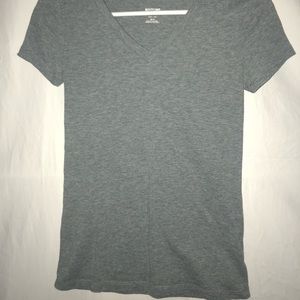 Grey V-neck
